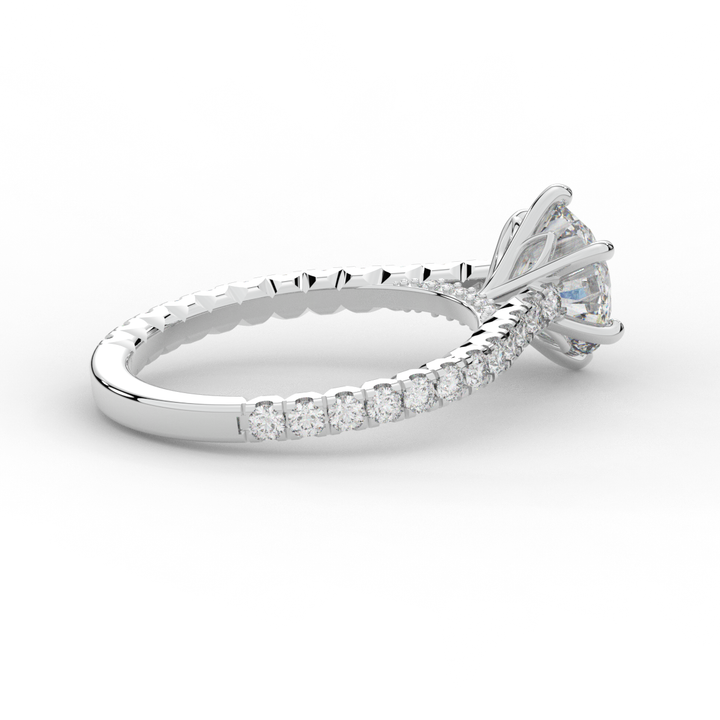 2.00CT.TW ROUND LAB DIAMOND SOLITAIRE ENGAGEMENT RING - Nazarelle