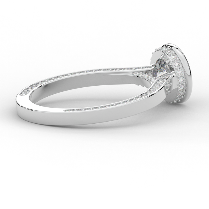 1.40CT.TW ROUND LAB DIAMOND SOLITAIRE ENGAGEMENT RING - Nazarelle