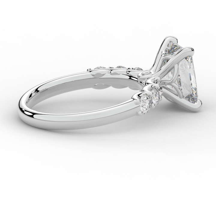 2.60CT.TW RADIANT LAB DIAMOND SOLITAIRE ENGAGEMENT RING - Nazarelle