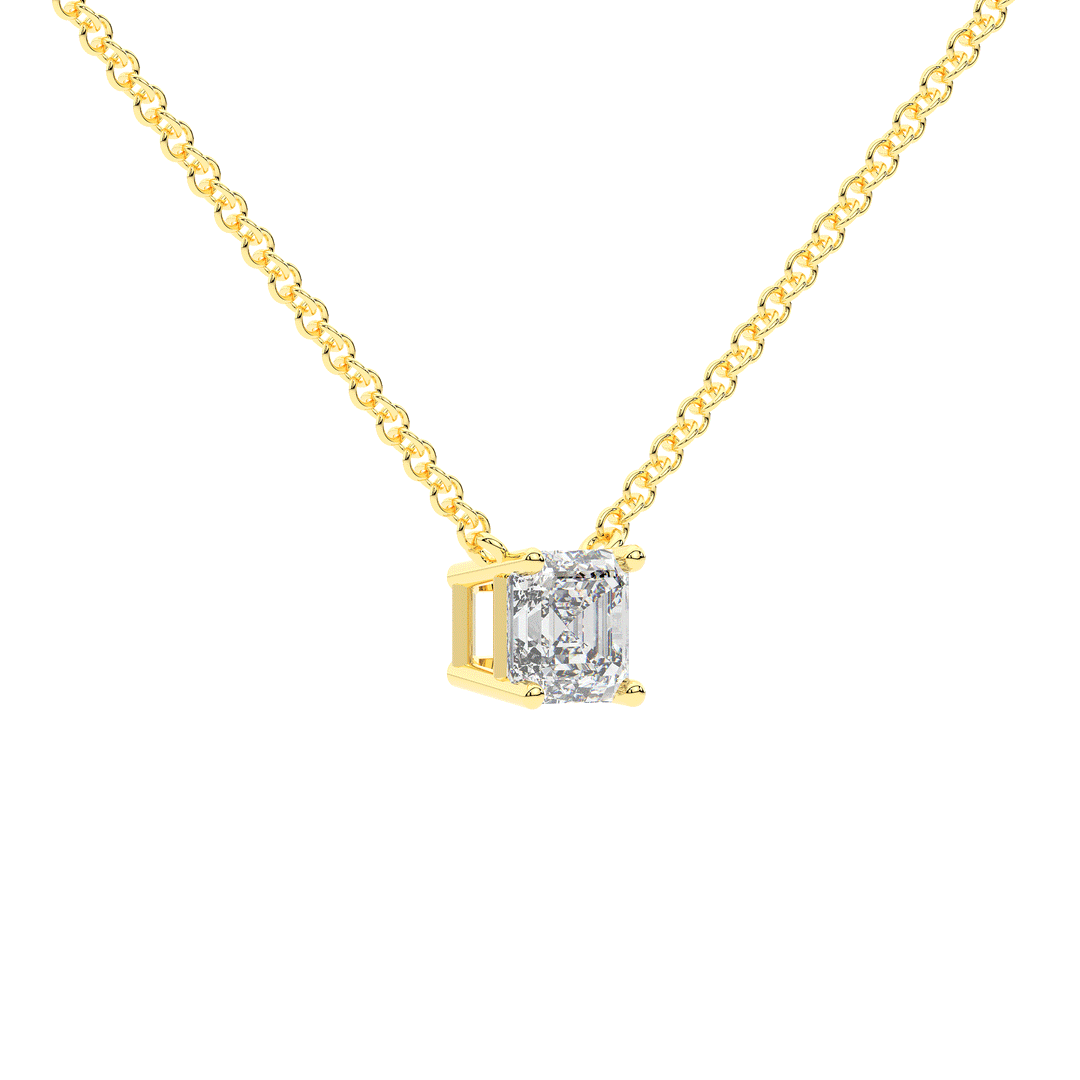 1.00CT.TW ASCHER LAB DIAMOND SOLITAIRE PENDANT - Nazarelle