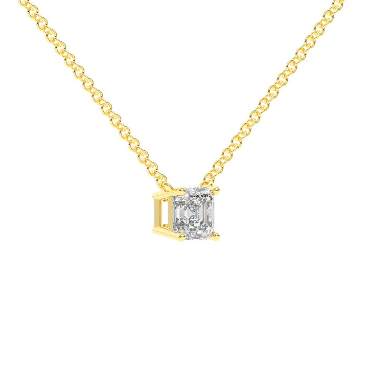 1.00CT.TW ASCHER LAB DIAMOND SOLITAIRE PENDANT - Nazarelle