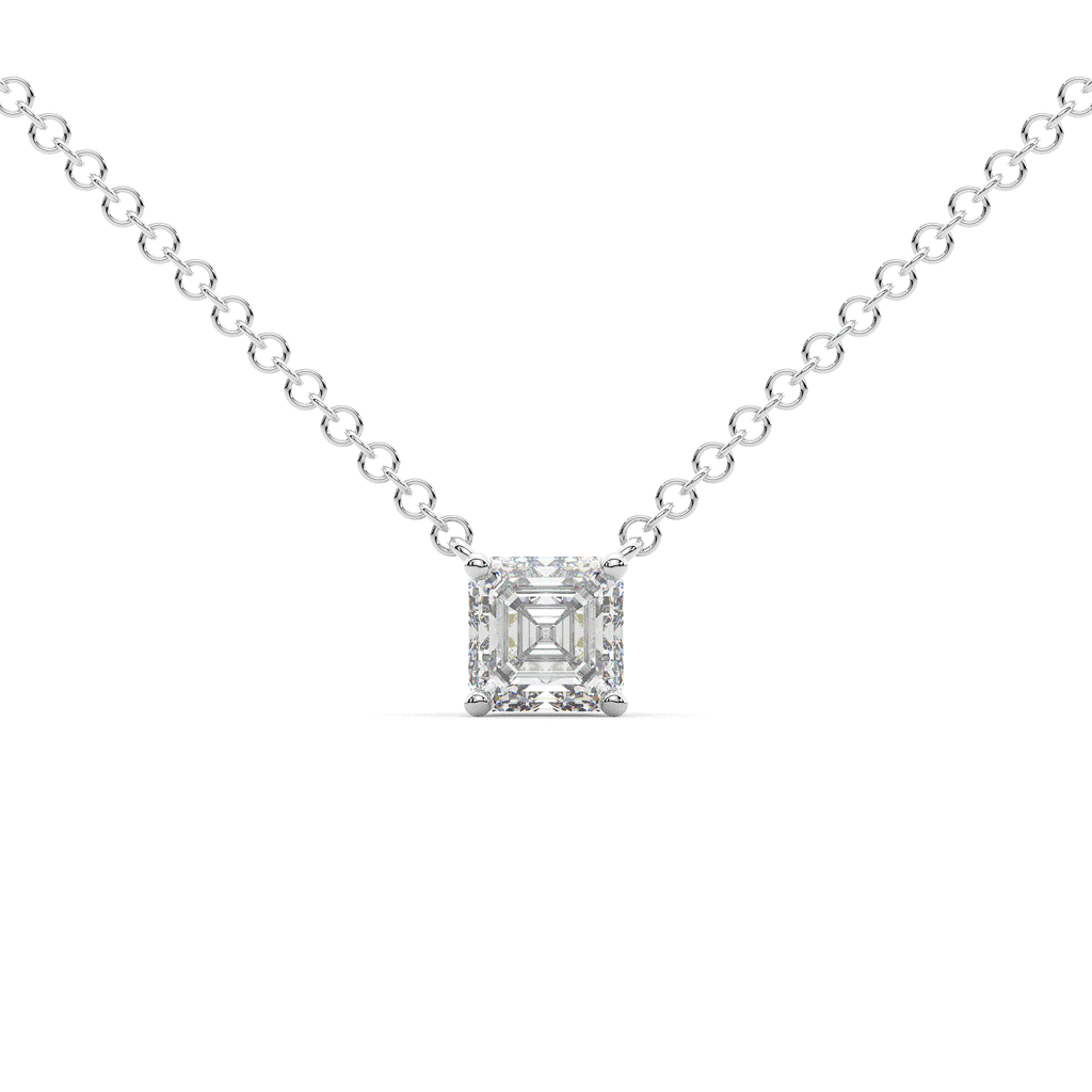 1.00CT.TW ASCHER LAB DIAMOND SOLITAIRE PENDANT - Nazarelle