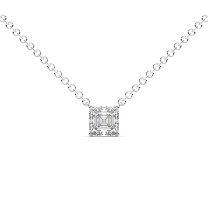 1.00CT.TW ASCHER LAB DIAMOND SOLITAIRE PENDANT - Nazarelle