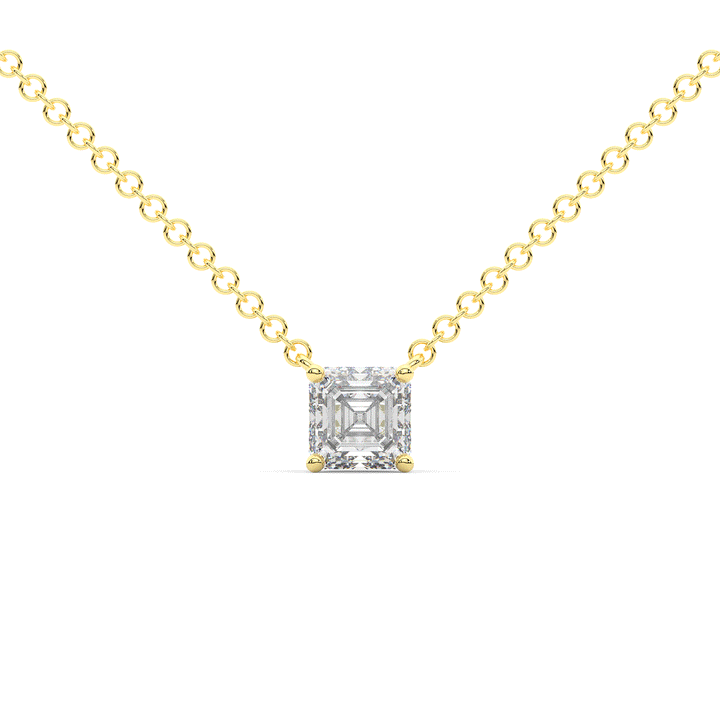 1.00CT.TW ASCHER LAB DIAMOND SOLITAIRE PENDANT - Nazarelle