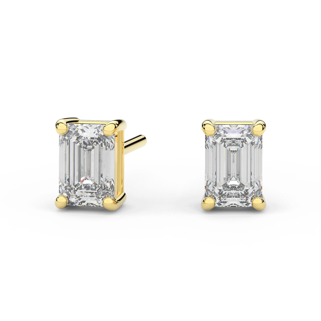 2.0CT.TW ROUND CERTIFIED LAB DIAMOND STUD EARRINGS