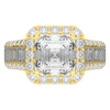 6.10CT.TW ASCHER LAB DIAMOND HALO ENGAGEMENT RING - Nazarelle