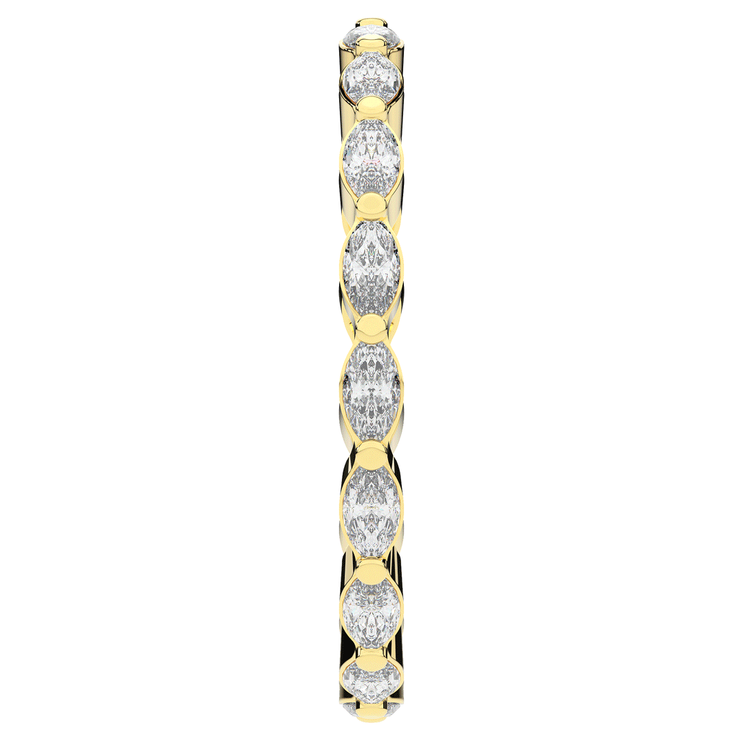 0.90CT.TW MARQUISE LAB DIAMOND ETERNITY WEDDING BAND - Nazarelle