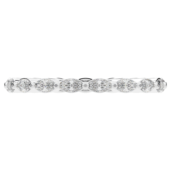 0.90CT.TW MARQUISE LAB DIAMOND ETERNITY WEDDING BAND