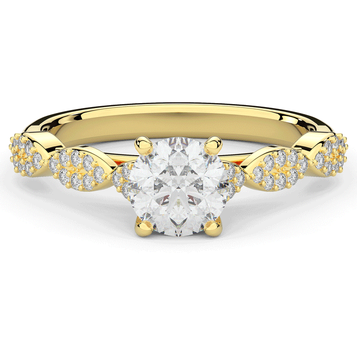 1.20CT.TW ROUND LAB DIAMOND SOLITAIRE ENGAGEMENT RING - Nazarelle