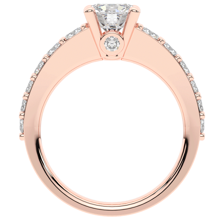 1.75CT.TW ROUND LAB DIAMOND SOLITAIRE ENGAGEMENT RING - Nazarelle