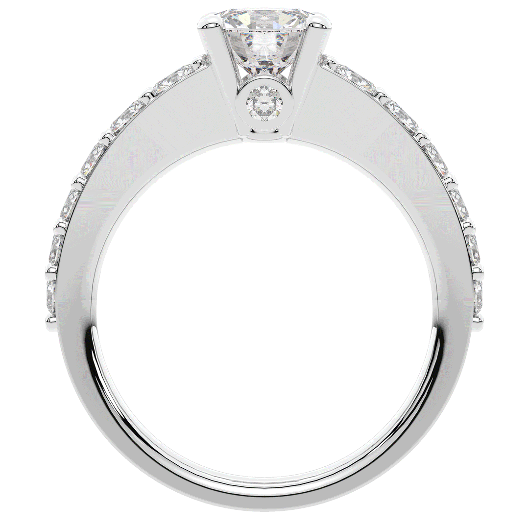 1.75CT.TW ROUND LAB DIAMOND SOLITAIRE ENGAGEMENT RING - Nazarelle