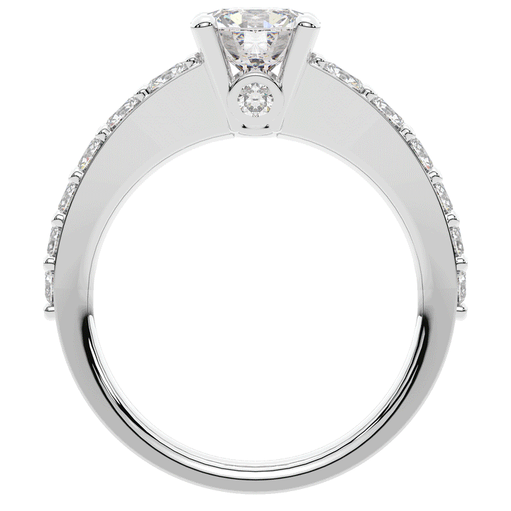 1.75CT.TW ROUND LAB DIAMOND SOLITAIRE ENGAGEMENT RING - Nazarelle