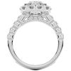 3.45CT.TW CUSHION LAB DIAMOND HALO ENGAGEMENT RING - Nazarelle