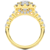 3.45CT.TW CUSHION LAB DIAMOND HALO ENGAGEMENT RING - Nazarelle