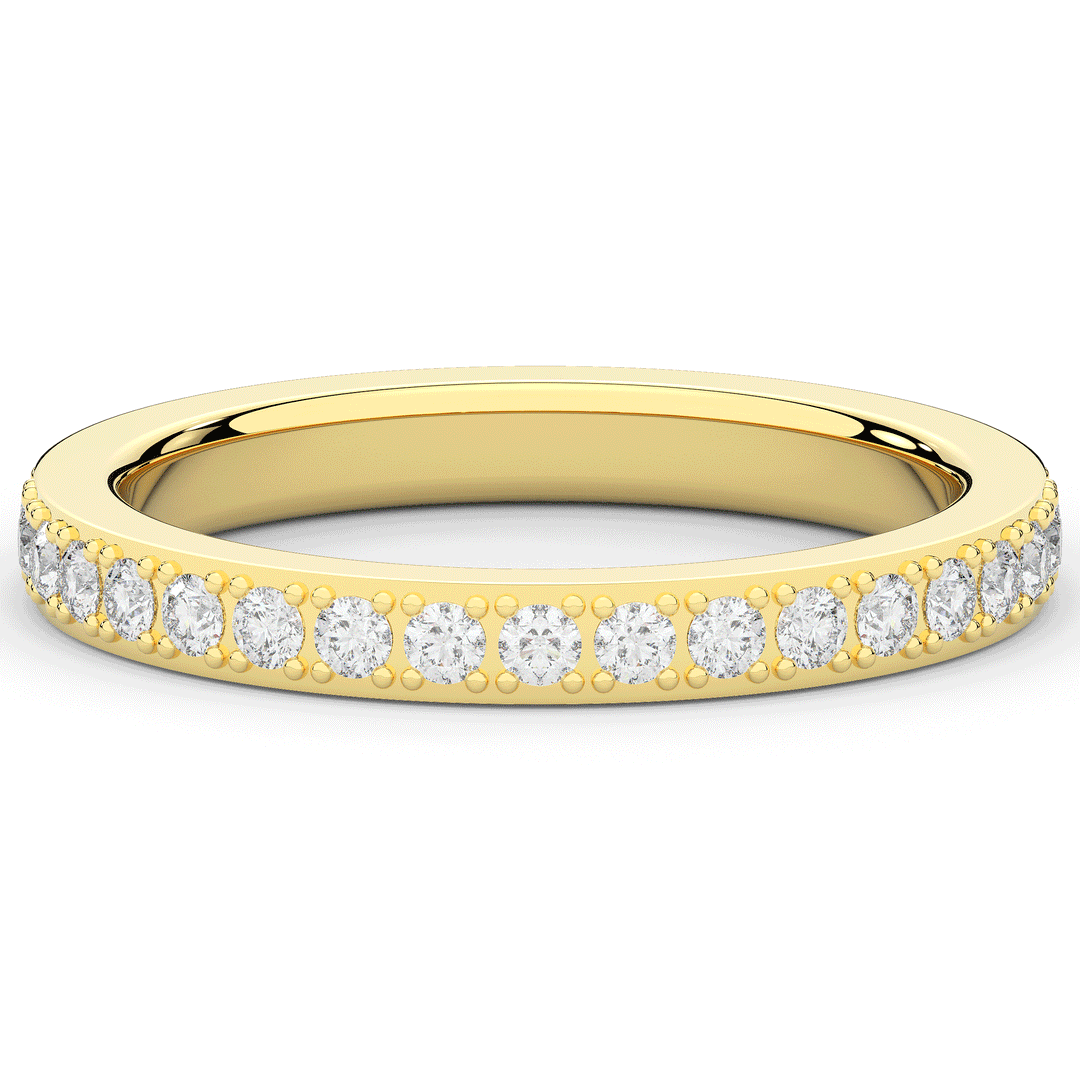 0.35CT.TW ROUND LAB DIAMOND WEDDING BAND - Nazarelle