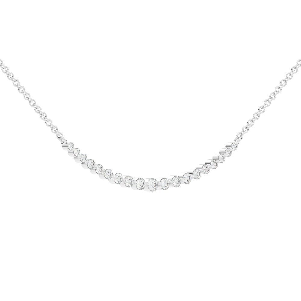 0.40CT.TW LAB DIAMOND TAPERED PENDANT - Nazarelle