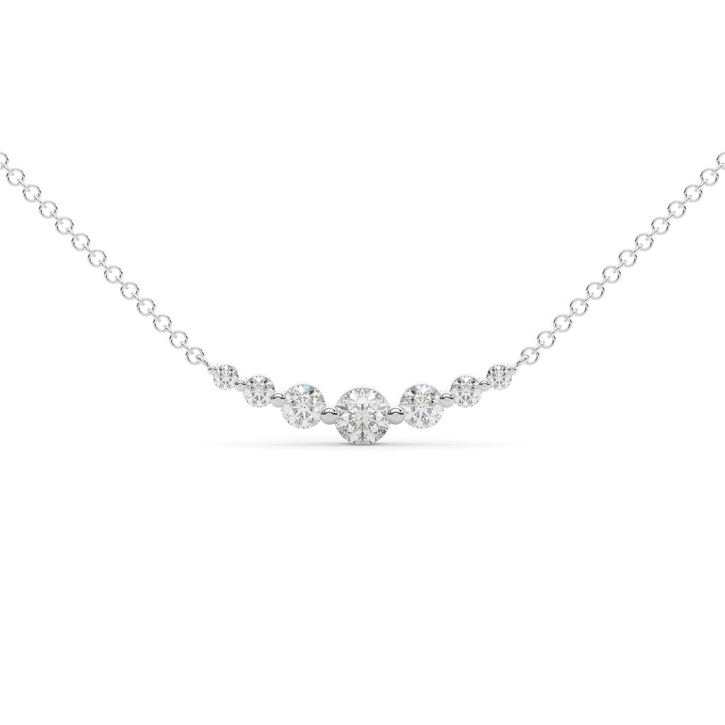 0.80CT.TW 7 LAB DIAMOND TAPERED PENDANT - Nazarelle