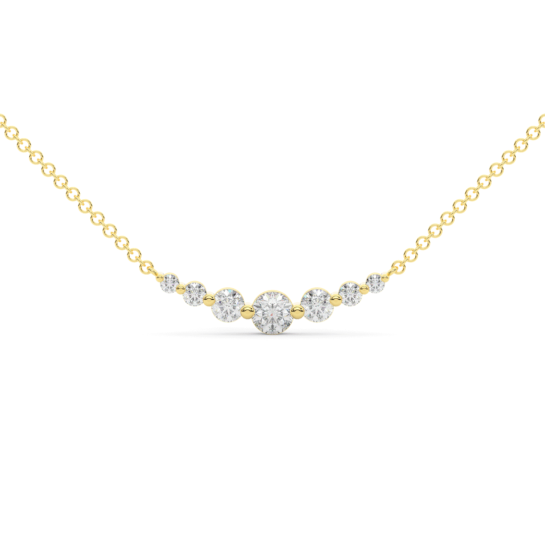 0.80CT.TW 7 LAB DIAMOND TAPERED PENDANT - Nazarelle