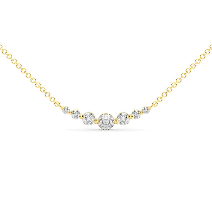 0.80CT.TW 7 LAB DIAMOND TAPERED PENDANT - Nazarelle