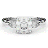 2.40CT.TW ROUND LAB DIAMOND 3 STONE ENGAGEMENT RING - Nazarelle