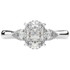 2.40CT.TW OVAL LAB DIAMOND 3 STONE ENGAGEMENT RING - Nazarelle