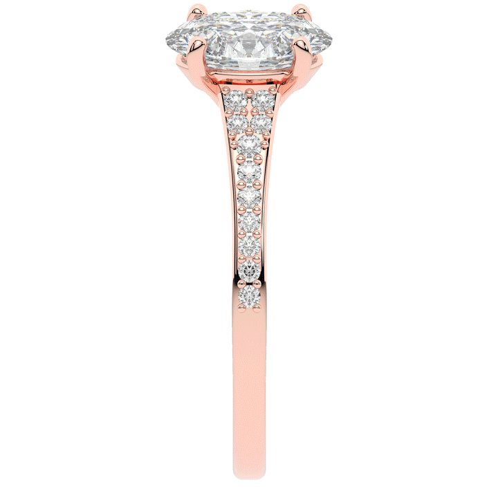 1.65CT.TW OVAL LAB DIAMOND SOLITAIRE ENGAGEMENT RING - Nazarelle