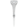 1.65CT.TW CUSHION LAB DIAMOND SOLITAIRE ENGAGEMENT RING - Nazarelle