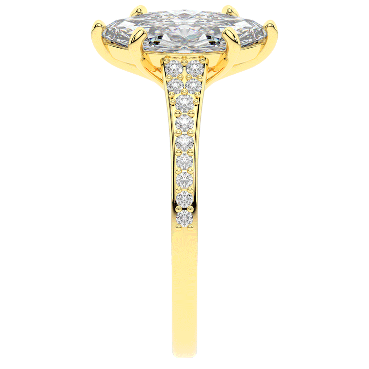 1.90CT.TW MARQUISE LAB DIAMOND SOLITAIRE ENGAGEMENT RING - Nazarelle