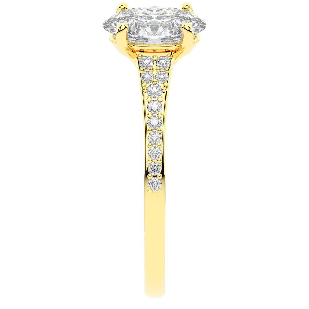 1.65CT.TW OVAL LAB DIAMOND SOLITAIRE ENGAGEMENT RING - Nazarelle