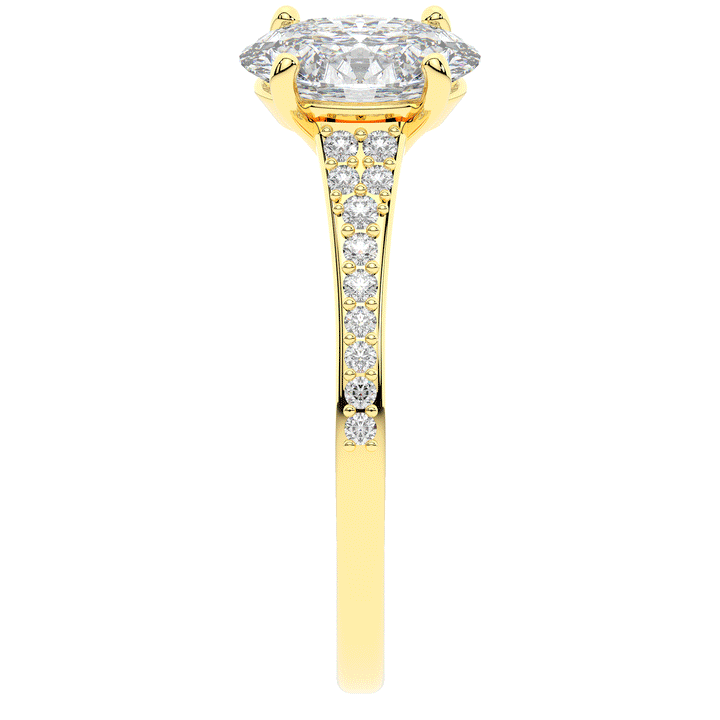 1.65CT.TW OVAL LAB DIAMOND SOLITAIRE ENGAGEMENT RING - Nazarelle