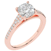 1.65CT.TW CUSHION LAB DIAMOND SOLITAIRE ENGAGEMENT RING - Nazarelle