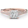 1.40CT.TW PRINCESS LAB DIAMOND SOLITAIRE ENGAGEMENT RING - Nazarelle