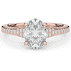 1.65CT.TW OVAL LAB DIAMOND SOLITAIRE ENGAGEMENT RING - Nazarelle