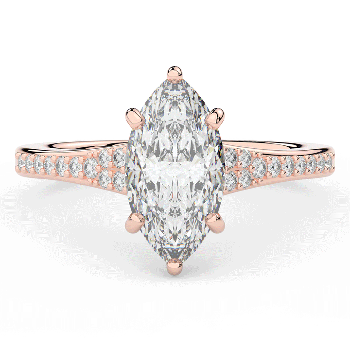 1.90CT.TW MARQUISE LAB DIAMOND SOLITAIRE ENGAGEMENT RING - Nazarelle