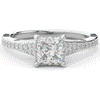 1.40CT.TW PRINCESS LAB DIAMOND SOLITAIRE ENGAGEMENT RING - Nazarelle