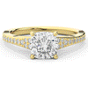 1.65CT.TW CUSHION LAB DIAMOND SOLITAIRE ENGAGEMENT RING - Nazarelle