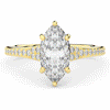 1.90CT.TW MARQUISE LAB DIAMOND SOLITAIRE ENGAGEMENT RING - Nazarelle