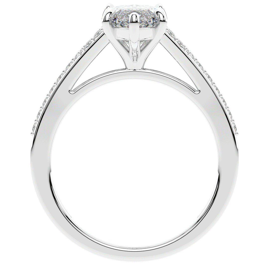 1.90CT.TW MARQUISE LAB DIAMOND SOLITAIRE ENGAGEMENT RING - Nazarelle