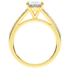 1.65CT.TW OVAL LAB DIAMOND SOLITAIRE ENGAGEMENT RING - Nazarelle