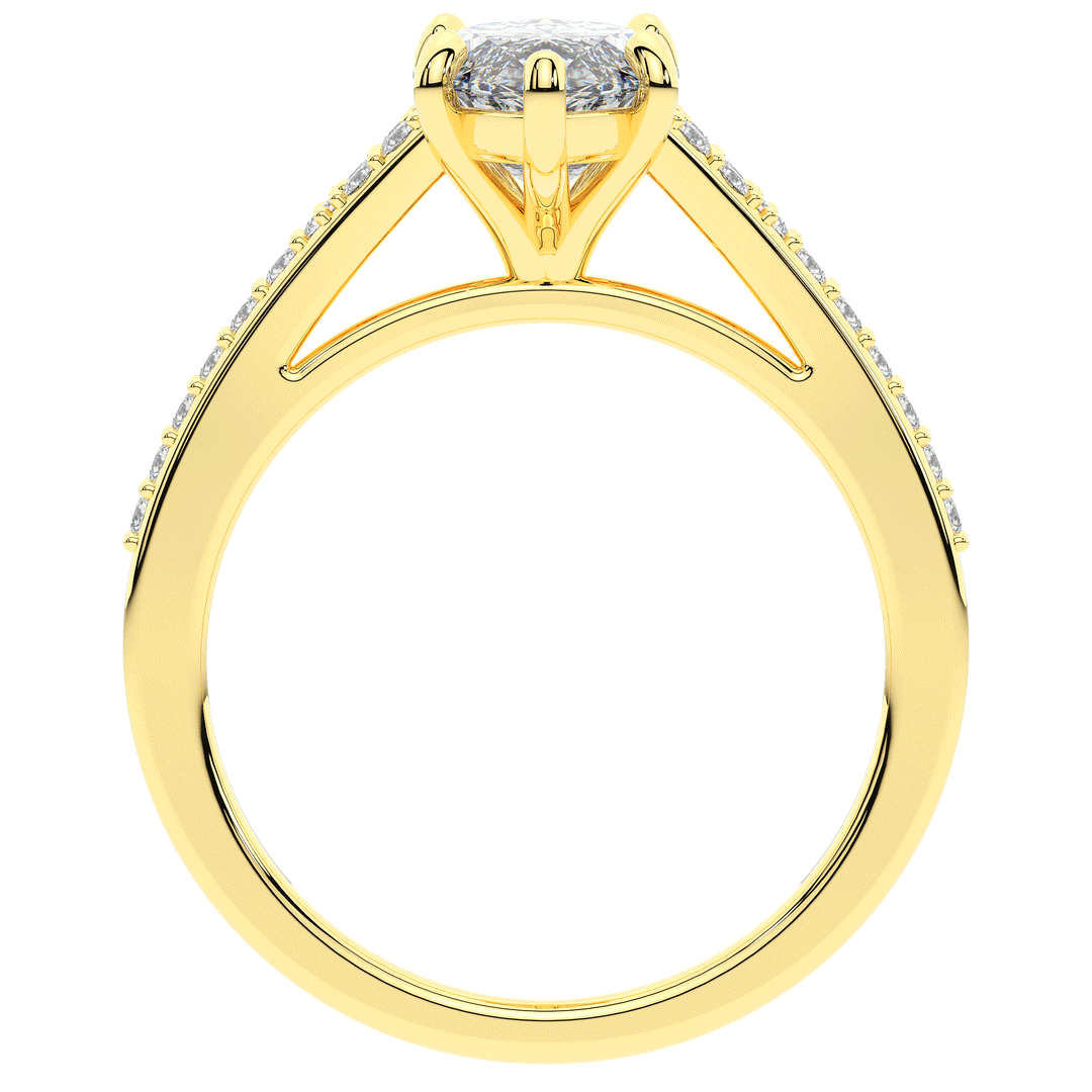 1.90CT.TW MARQUISE LAB DIAMOND SOLITAIRE ENGAGEMENT RING - Nazarelle