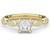 1.20CT.TW PRINCESS LAB DIAMOND SOLITAIRE ENGAGEMENT RING - Nazarelle