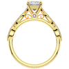 1.20CT.TW PRINCESS LAB DIAMOND SOLITAIRE ENGAGEMENT RING - Nazarelle