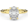 2.06CT.TW OVAL LAB DIAMOND UNDERHALO SOLIATIRE ENGAGEMENT RING - Nazarelle