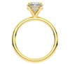 2.06CT.TW OVAL LAB DIAMOND UNDERHALO SOLIATIRE ENGAGEMENT RING - Nazarelle