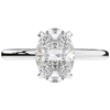 2.06CT.TW OVAL LAB DIAMOND UNDERHALO SOLIATIRE ENGAGEMENT RING - Nazarelle