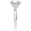 3.05CT.TW ROUND LAB DIAMOND UNDERHALO ENGAGEMENT RING - Nazarelle