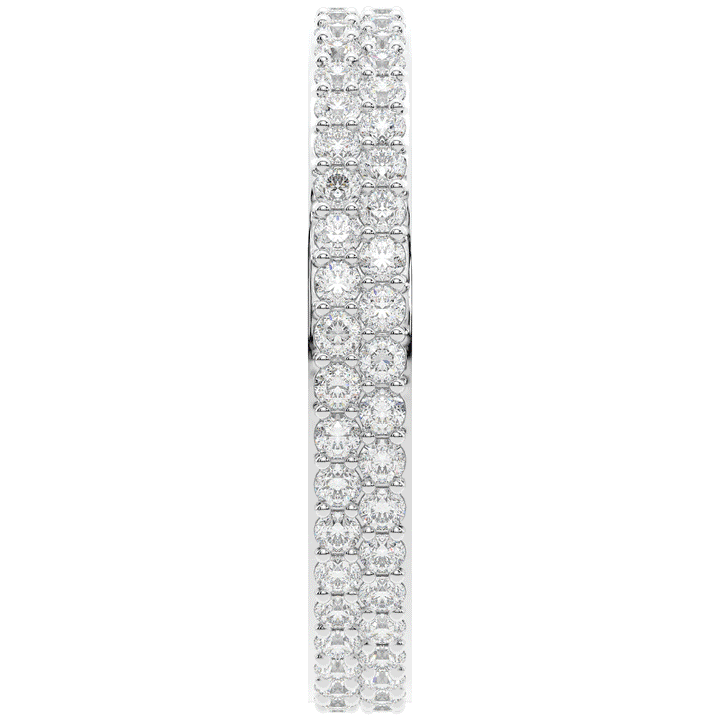 0.65CT.TW LAB DIAMOND DOUBLESTACK WEDDING BAND - Nazarelle