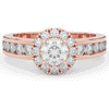 1.75CT.TW ROUND LAB DIAMOND HALO ENGAGEMENT RING - Nazarelle