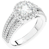 1.95CT.TW ROUND LAB DIAMOND HALO ENGAGEMENT RING - Nazarelle