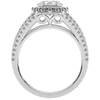 1.95CT.TW ROUND LAB DIAMOND HALO ENGAGEMENT RING - Nazarelle